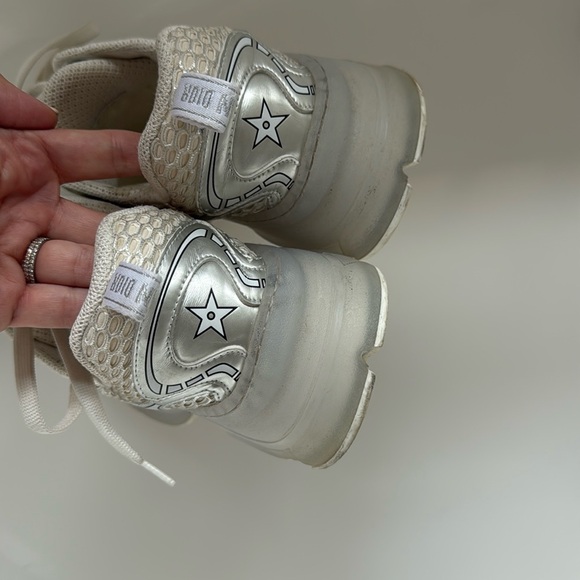 Christian Dior Vibe Sneakers Silver metallic and rubber size 9 - Picture 1 of 7